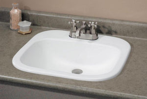 Cheviot 1108-WH-1 Square Ibiza Drop-In Sink  - White