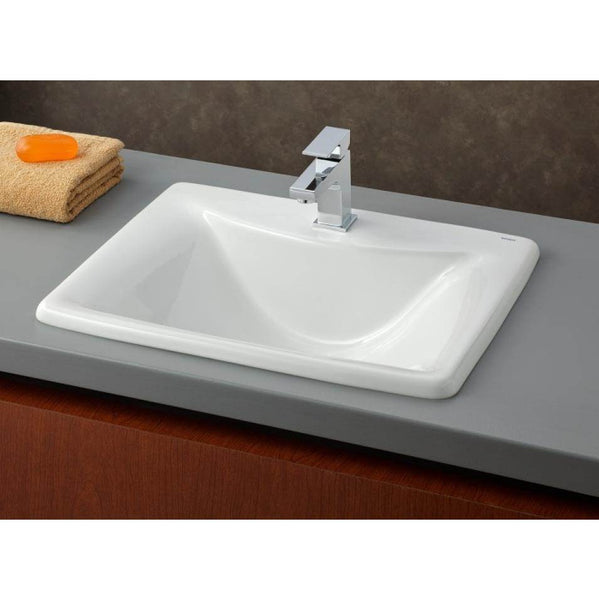 Cheviot 1188-WH-1 Square Bali Drop-In Sink  - White