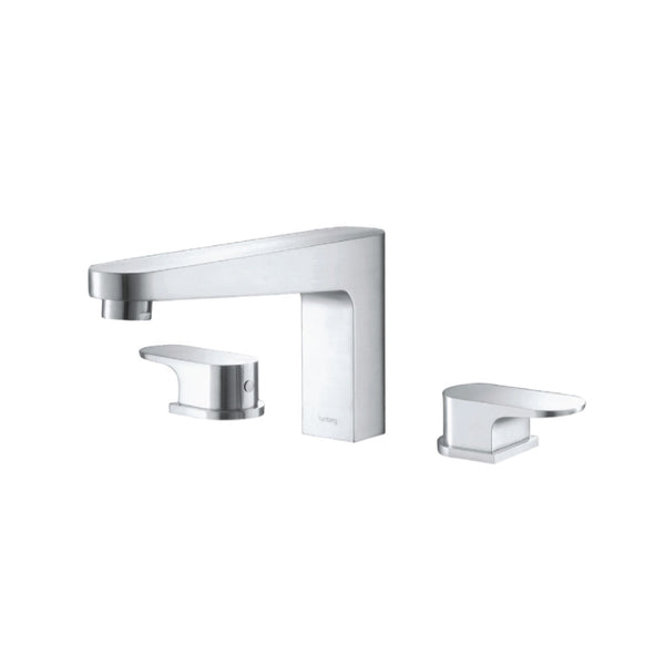 Isenberg Serie 180 180.2410BN 3 Hole Deck Mount Roman Tub Faucet - Brushed Nickel