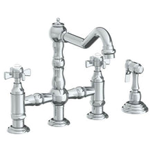 Load image into Gallery viewer, Watermark 206-7.6-S1 Paris Deck Mounted Bridge Kitchen Faucet With Side Spray