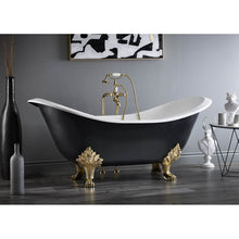 Load image into Gallery viewer, Cheviot 2167-WW-6 Regency Cast Iron Bathtub With Lion Feet And Faucet Holes