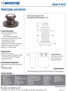 Waterstone 4800-4 Annapolis Prep Faucet 4pc. Suite