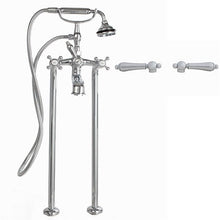 Load image into Gallery viewer, Cheviot 5117/3965-LEV 5100 Series Free-Standing Tub Filler - Lever Handles - Metal Accents