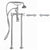 Cheviot 5117/3965-LEV 5100 Series Free-Standing Tub Filler - Lever Handles - Metal Accents