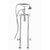 Cheviot 5117/3970 5100 Series Free-Standing Tub Filler With Stop Valves - Cross Handles - Metal Accents