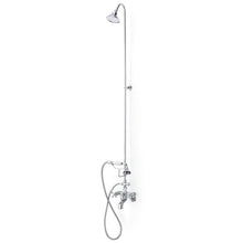 Load image into Gallery viewer, Cheviot 5160 5100 Series Tub Filler With Hand Shower And Overhead Shower - Cross Handles