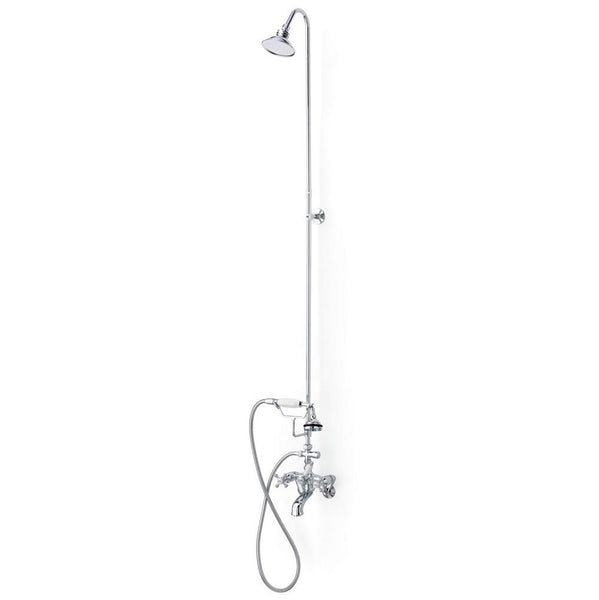 Cheviot 5160 5100 Series Tub Filler With Hand Shower And Overhead Shower - Cross Handles