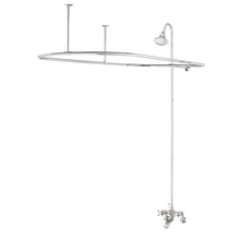 Load image into Gallery viewer, Cheviot 5182-LEV 5100 Series Tub Filler With Overhead Shower And Shower Curtain Frame - Lever Handles