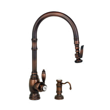 Load image into Gallery viewer, Waterstone 5610-2 Traditional Standard Reach PLP Pulldown Angled Spout Faucet w/Lever Sprayer 2pc Suite