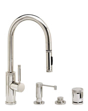 Load image into Gallery viewer, Waterstone 9900-4 Industrial Prep Size PLP Pulldown Faucet w/Toggle Sprayer 4pc Suite