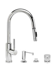 Load image into Gallery viewer, Waterstone 9960-4 PLP Modern Angled Spout Pulldown Prep Faucet 4pc Suite