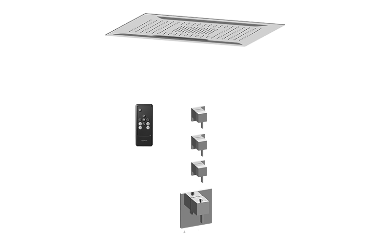 Graff AQ4.000SC-LM39E0-PC-T Ceiling-Mount Shower System