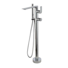 Load image into Gallery viewer, Aquabrass ABFB92N85 92N85 Alpha FloorMount Tub Filler with Handshower - Trim Only