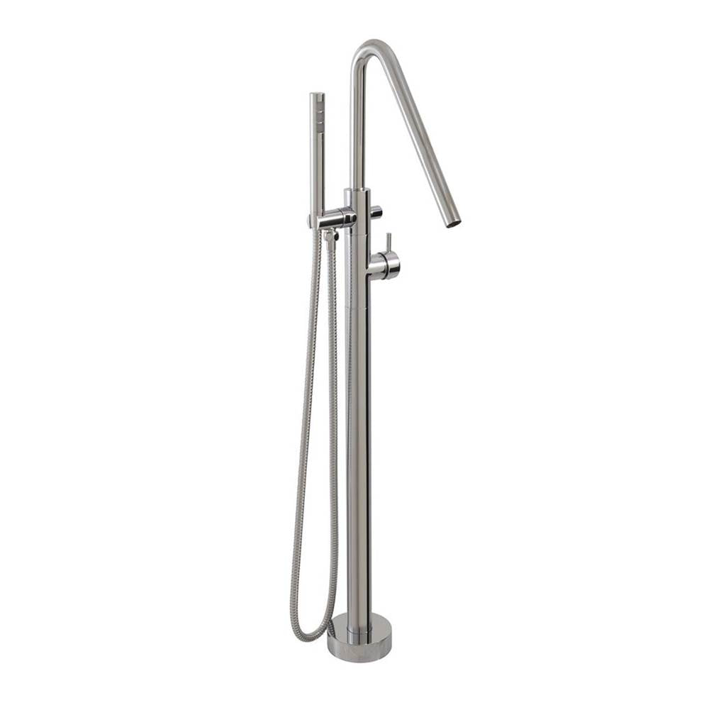 Aquabrass ABFBX75N95 X75N95 Xround FloorMount Tub Filler - Trim Only