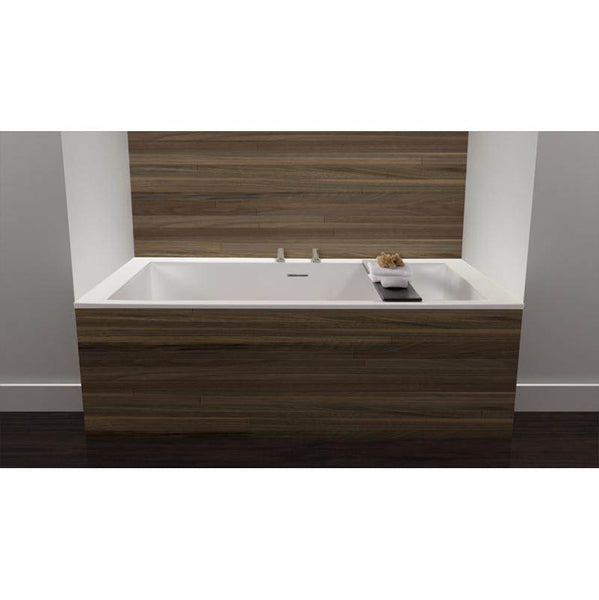 Wet Style BC0904-BNNT Cube Bath 60 X 30 X 24 - 2 Walls - Built In Nt O/F Bn Drain