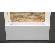 Load image into Gallery viewer, Wet Style BC1106-L-MBNT-COP Cube Bath 60 X 32 X 21 - 3 Walls - L Hand Drain - Built In Nt O/F Mb Drain