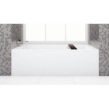 Load image into Gallery viewer, Wet Style BC1206-L-MB Cube Bath 66 X 32 X 19.75 - 3 Walls - L Hand Drain - Built In Mb O/F Drain