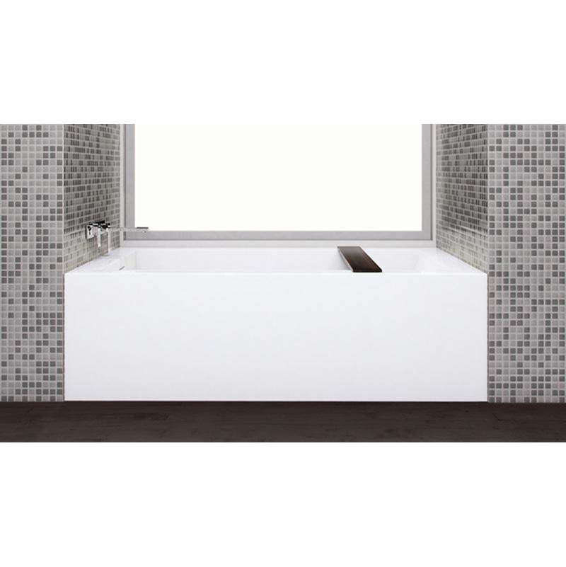 Wet Style BC1405-R-MBNT Cube Bath 60 X 30 X 18 - 2 Walls - R Hand Drain - Built In Nt O/F Mb Drain