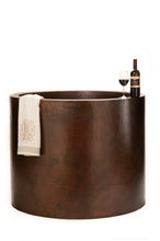 Load image into Gallery viewer, Premier Japanese Style Soaking Hammered Copper Tub  BTR45DB