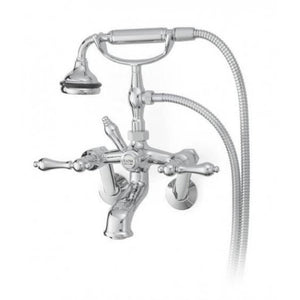 Cheviot 5127-LEV 5100 Series Extra-Tall Deck-Mount Tub Filler - Lever Handles - Metal Accents