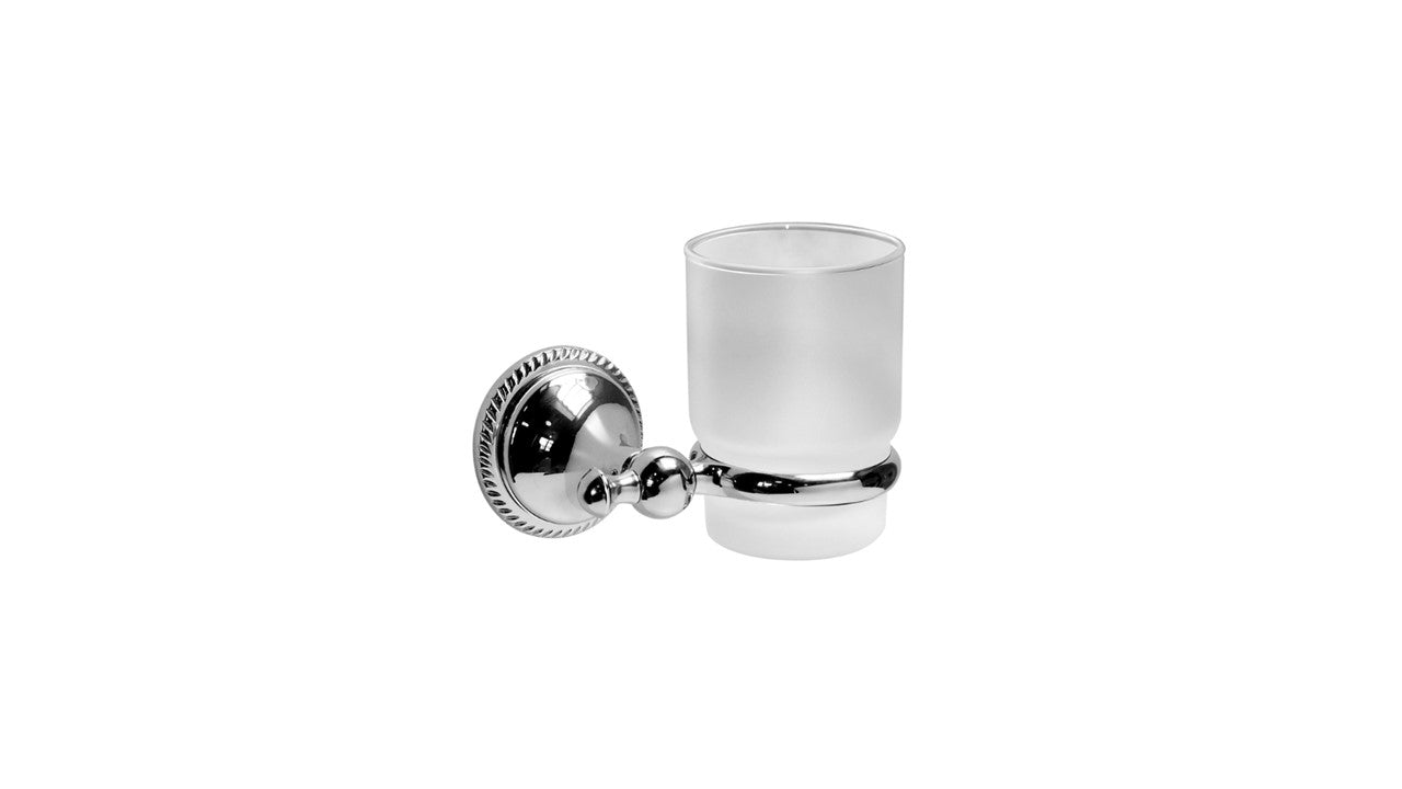 IV Georges Brass Tumbler and Toothbrush Holder