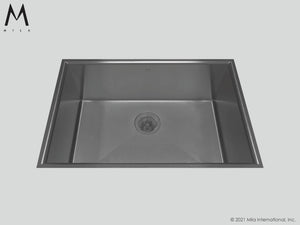 Mila MARFS-655SB Arc Single Bowl Flush Mount Sink