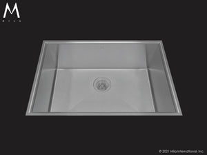 Mila MARFS-655SB Arc Single Bowl Flush Mount Sink