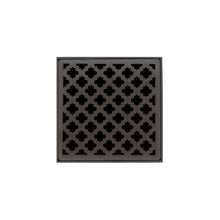 Load image into Gallery viewer, Infinity Drain MD 4-2A 4” x 4” MD 4 - Strainer - Moor Pattern &amp; 2&quot; Throat w/ABS Drain Body 2” Outlet