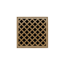 Load image into Gallery viewer, Infinity Drain MD 4-2A 4” x 4” MD 4 - Strainer - Moor Pattern &amp; 2&quot; Throat w/ABS Drain Body 2” Outlet