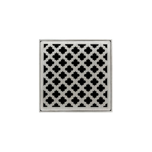 Infinity Drain MD 4-2A 4” x 4” MD 4 - Strainer - Moor Pattern & 2" Throat w/ABS Drain Body 2” Outlet