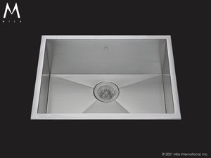 Mila MTS-800SB Atelier Single Bowl Flush Mount/Tri Mount Sink