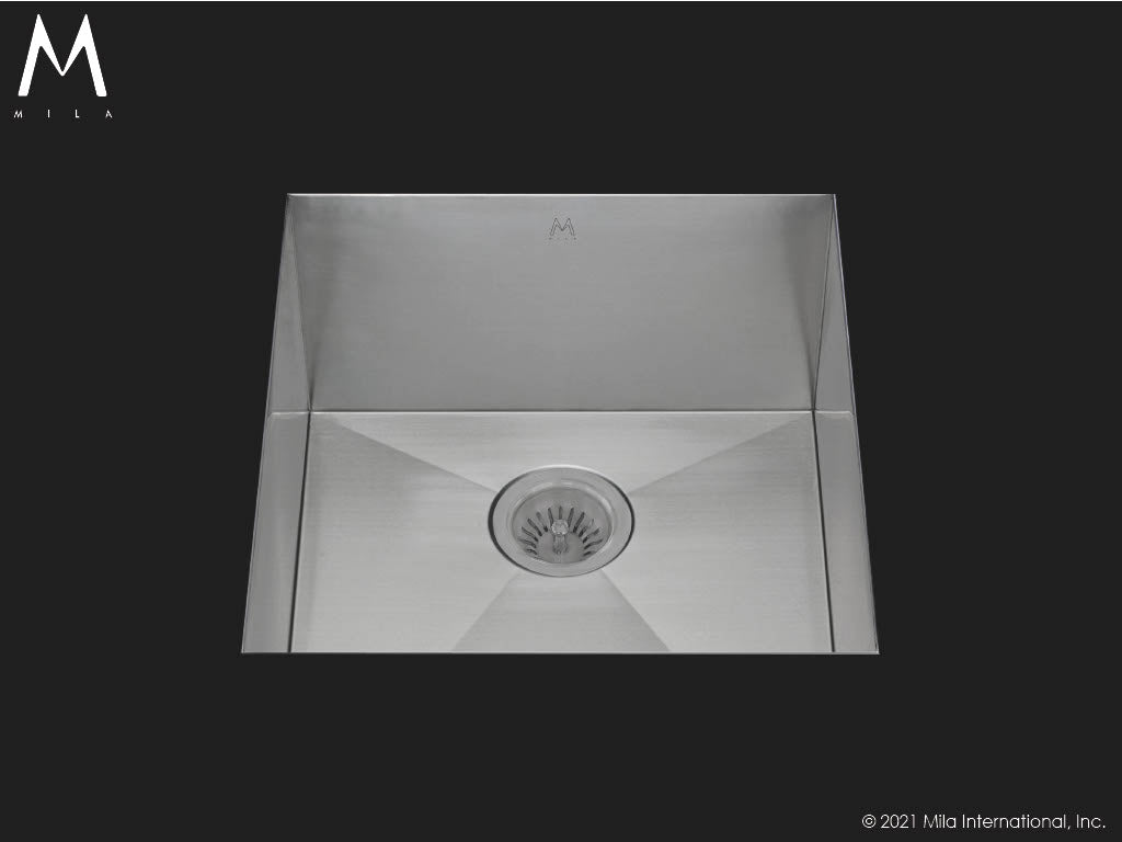 Mila MUS-501SB Flatiron Single Bowl Sink