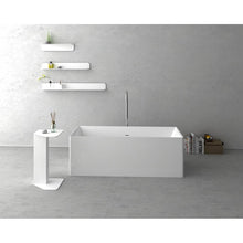 Load image into Gallery viewer, Cheviot 4131-WW Navona Solid Surface Bathtub - White Interior with White Exterior