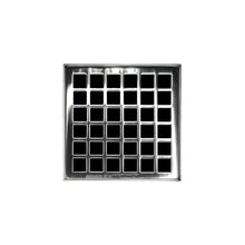 Load image into Gallery viewer, Infinity Drain QD 4-2P 4” x 4” QD 4 - Strainer - Squares Pattern &amp; 2&quot; Throat w/PVC Drain Body 2” Outlet