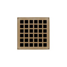 Load image into Gallery viewer, Infinity Drain QD 4-2P 4” x 4” QD 4 - Strainer - Squares Pattern &amp; 2&quot; Throat w/PVC Drain Body 2” Outlet