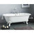 Cheviot 2181-WW Regal Cast Iron Bathtub With Continuous Rolled Rim And Shaughnessy Feet