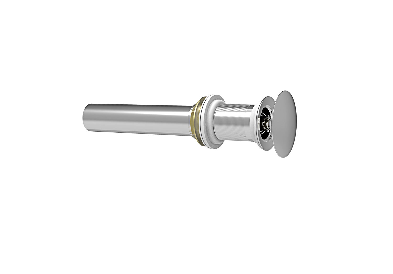 Alcove Tub Pop-Up Drain & Overflow Cover - Polished Nickel | Signature Hardware