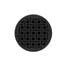 Load image into Gallery viewer, Infinity Drain RVD 5-3I 5” x 5” RVD 5 - Strainer - Weave Pattern &amp; 4&quot; Throat w/Cast Iron Drain Body 3” Outlet