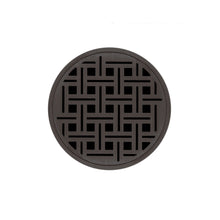 Load image into Gallery viewer, Infinity Drain RVD 5-3I 5” x 5” RVD 5 - Strainer - Weave Pattern &amp; 4&quot; Throat w/Cast Iron Drain Body 3” Outlet