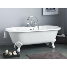 Load image into Gallery viewer, Cheviot 2170-WW-7 Regal Cast Iron Bathtub With Faucet Holes And Shaughnessy Feet