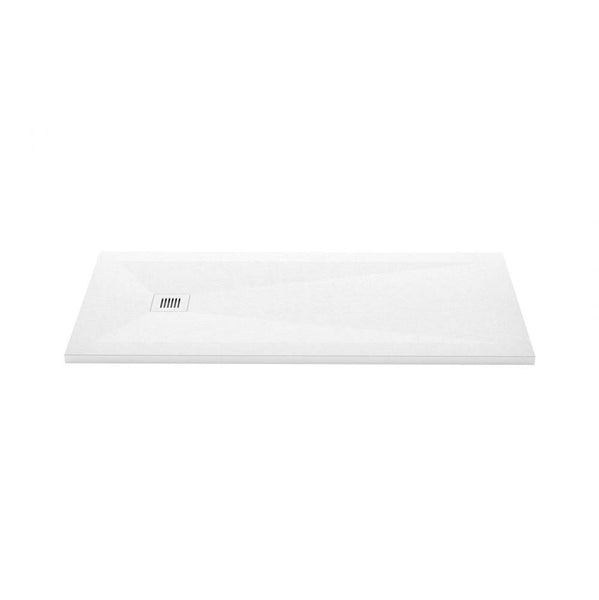 Wet Style DFL6030E-AS Shower Base - Feel - 60 X 30 - End Drain - White Slate