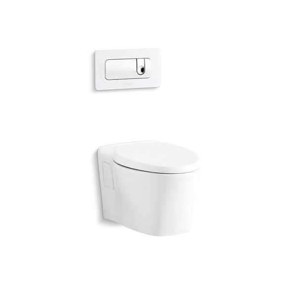 Kallista P70360-00-0 Wall-Mount Toilet, Less Seat in Stucco White