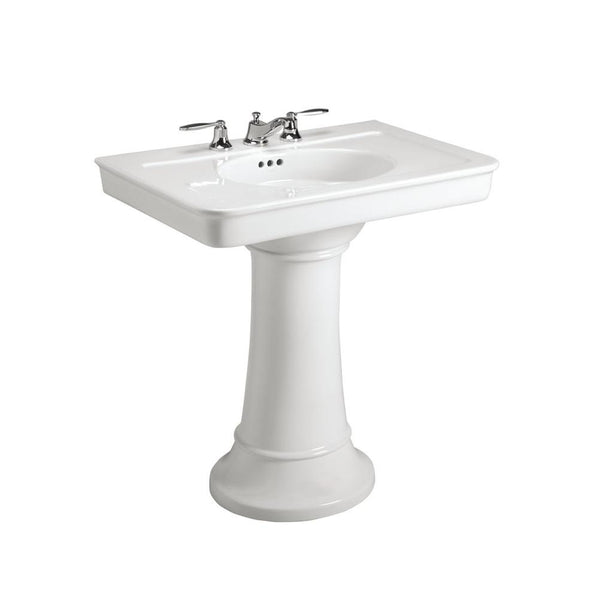 Kallista P72037-00-0 Tuxedo 32 Pedestal Lavatory in Stucco White