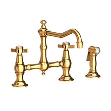 Load image into Gallery viewer, Newport Brass 945-1 Fairfield Kitchen Bridge Faucet With Side Spray