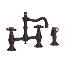 Load image into Gallery viewer, Newport Brass 945-1 Fairfield Kitchen Bridge Faucet With Side Spray