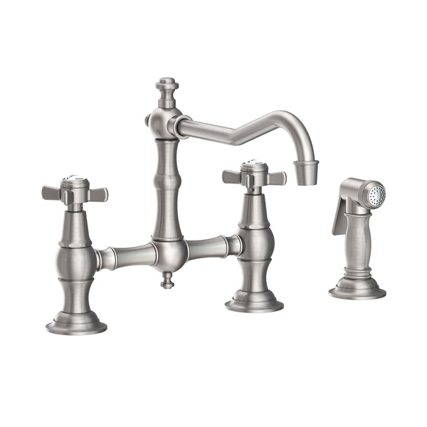 Newport Brass 945-1 Fairfield Kitchen Bridge Faucet With Side Spray