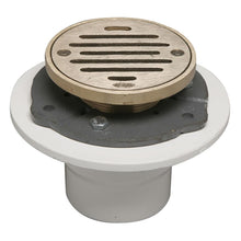Load image into Gallery viewer, Mountain Plumbing MT507P 4&quot; Round Complete Shower Drain PVC