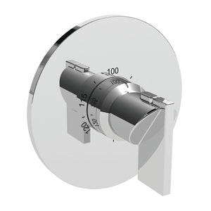 Newport Brass 3-2484TR Priya Round Thermostatic Trim Plate With Handle