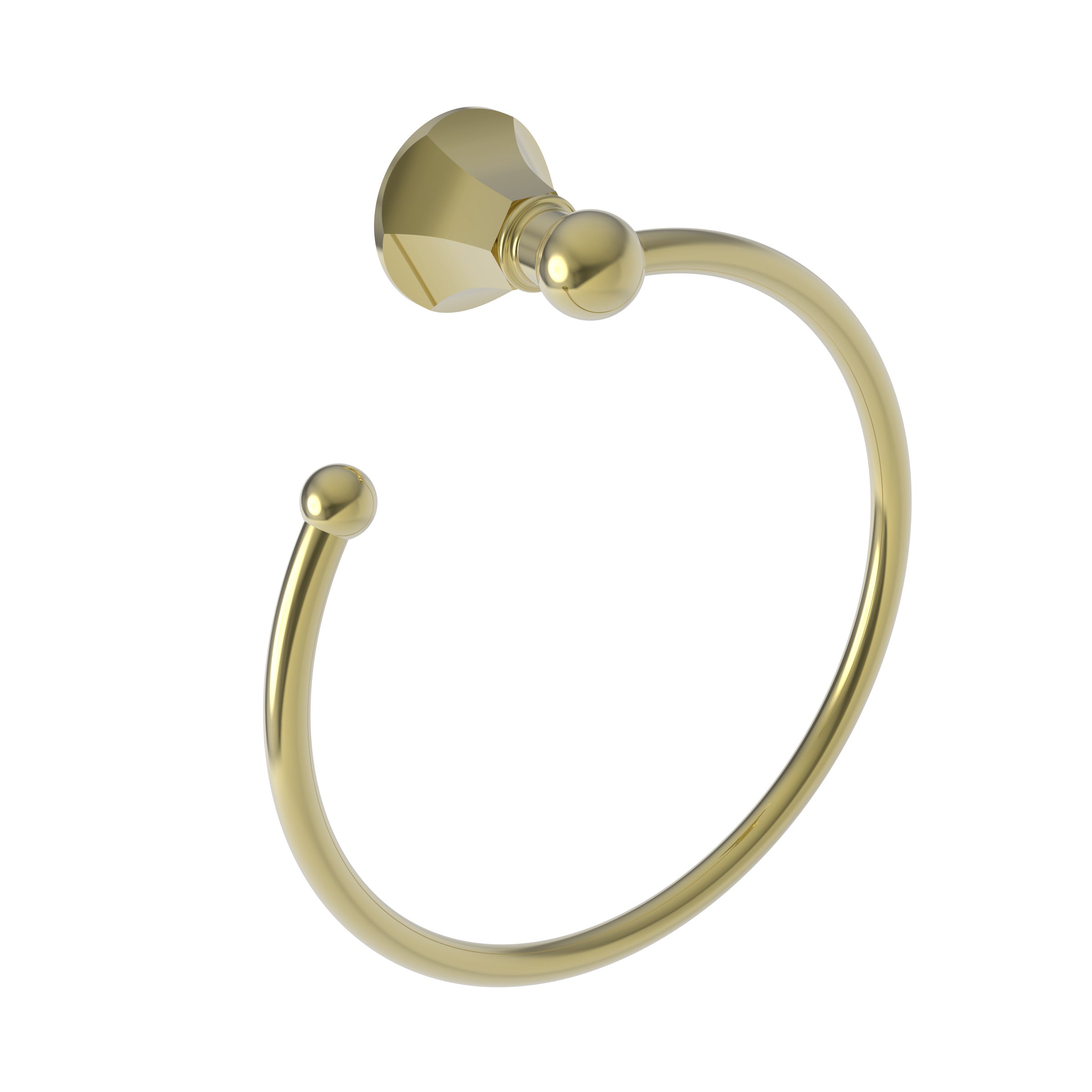 Transitional Brass Towel Ring