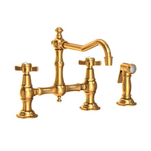 Load image into Gallery viewer, Newport Brass 945-1 Fairfield Kitchen Bridge Faucet With Side Spray